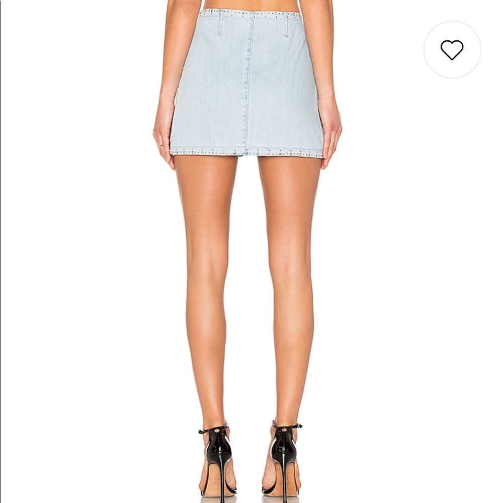 NWT Paige x Rosie HW embellished denim skirt - Picture 5 of 8